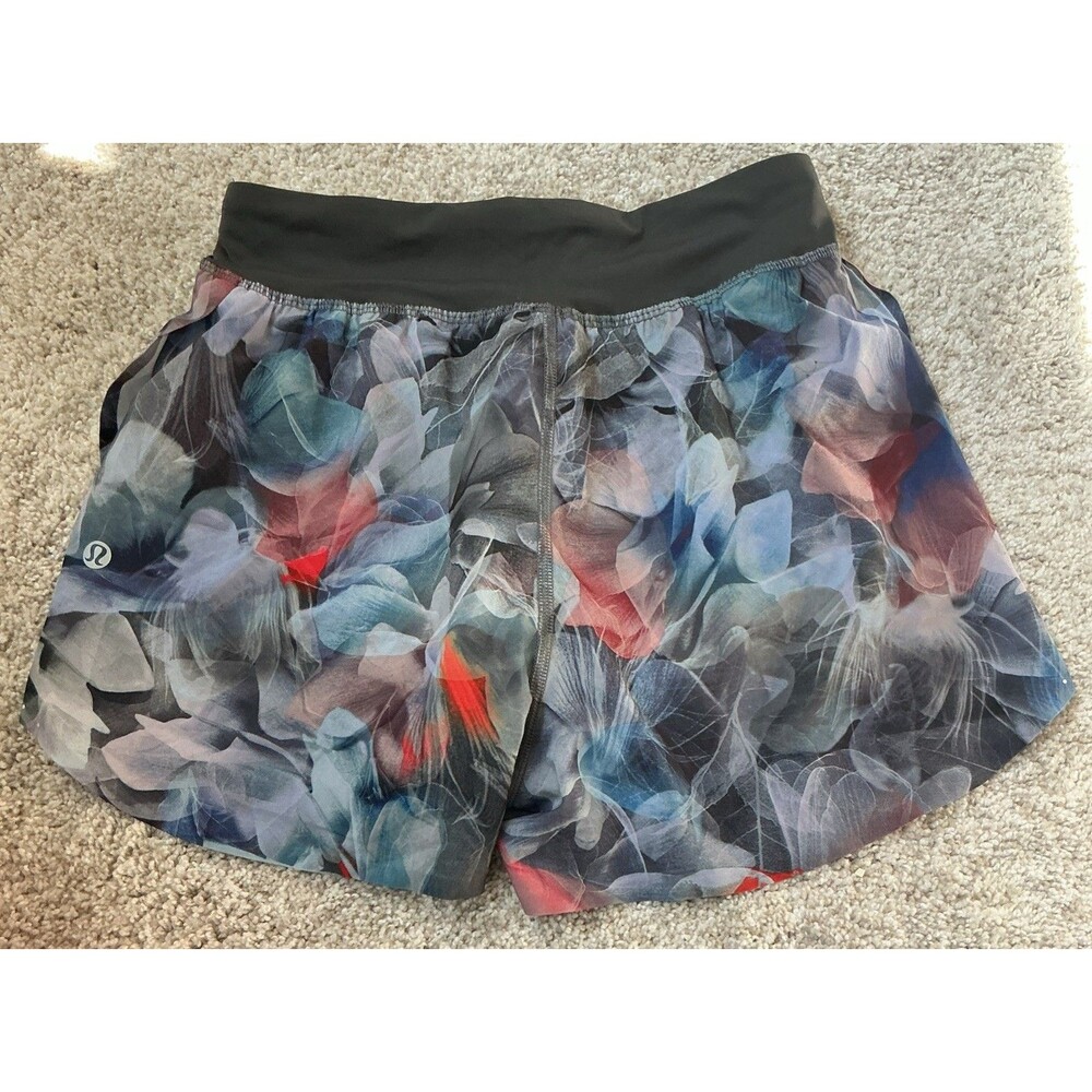 Lululemon Fast And Free Reflective High Rise Graphite Grey Shorts Size 2